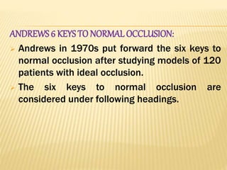 Classification of malocclusion | PPTX