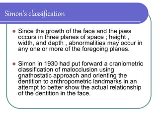 CLASSIFICATION OF MALOCCLUSION.ppt
