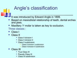 Classification of malocclusion by dr. golam | PPT
