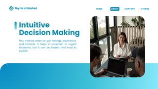 Comprehensive Guide to Managerial Decision-Making Types and Approaches ...