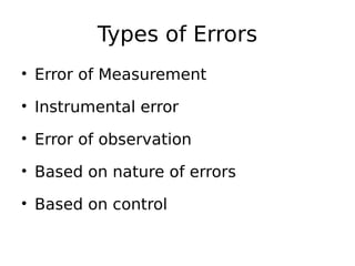 Error Classification Inmeasurement Classification of Methods of Measurement .pdf