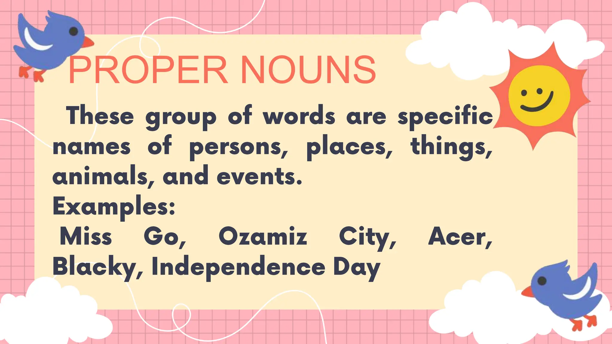 PROPER NOUNS
