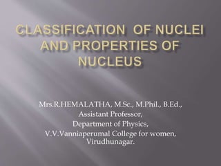 Mrs.R.HEMALATHA, M.Sc., M.Phil., B.Ed.,
Assistant Professor,
Department of Physics,
V.V.Vanniaperumal College for women,
Virudhunagar.
 