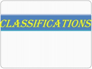 Classifications 