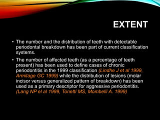 Classification of periodontal disease 2017 | PPTX