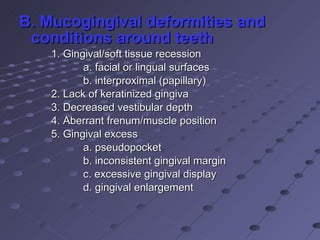 Inconistent Teeth Classification of periodontal diseases | PPT