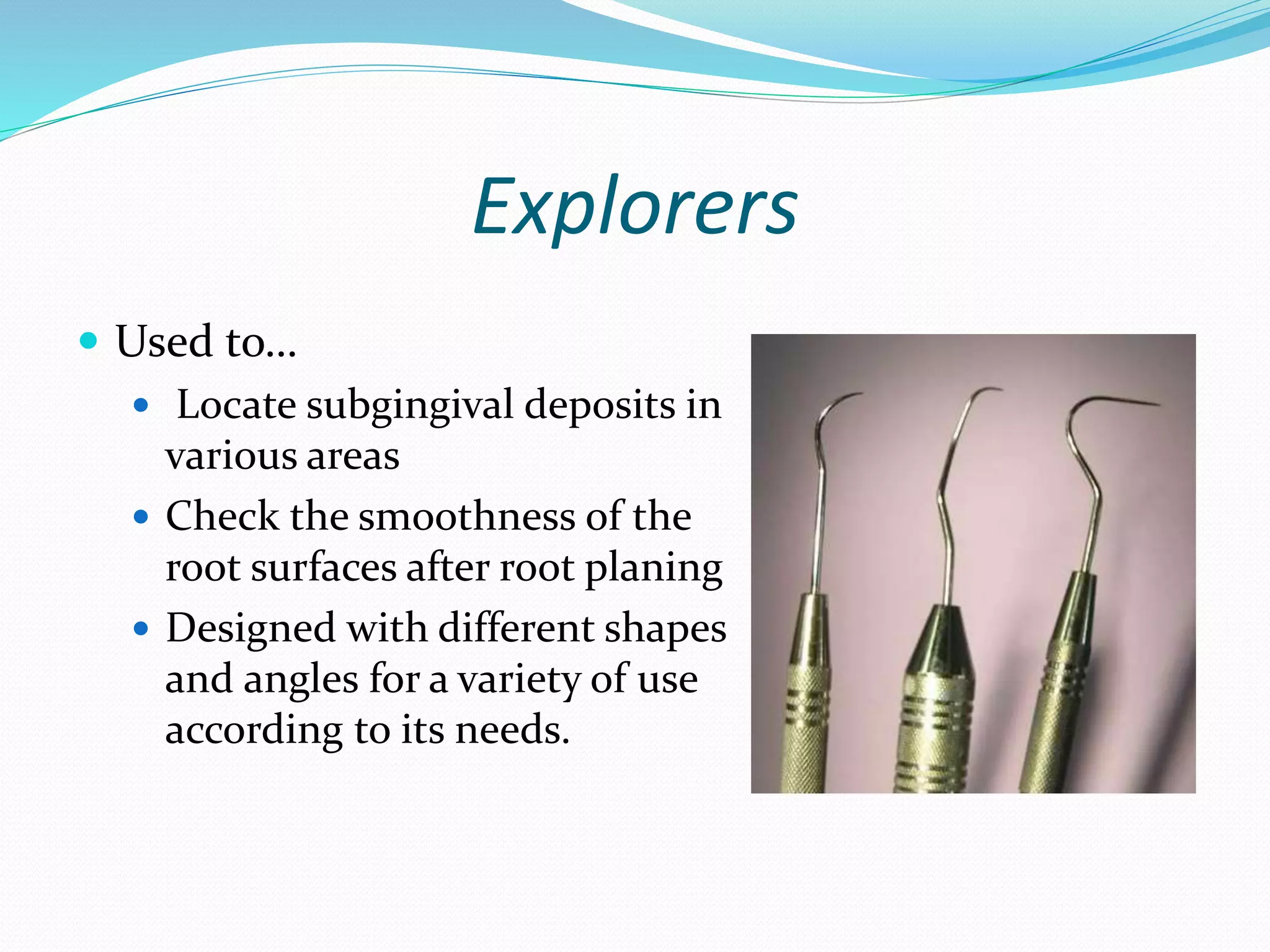 Classification of periodontal instruments PPT