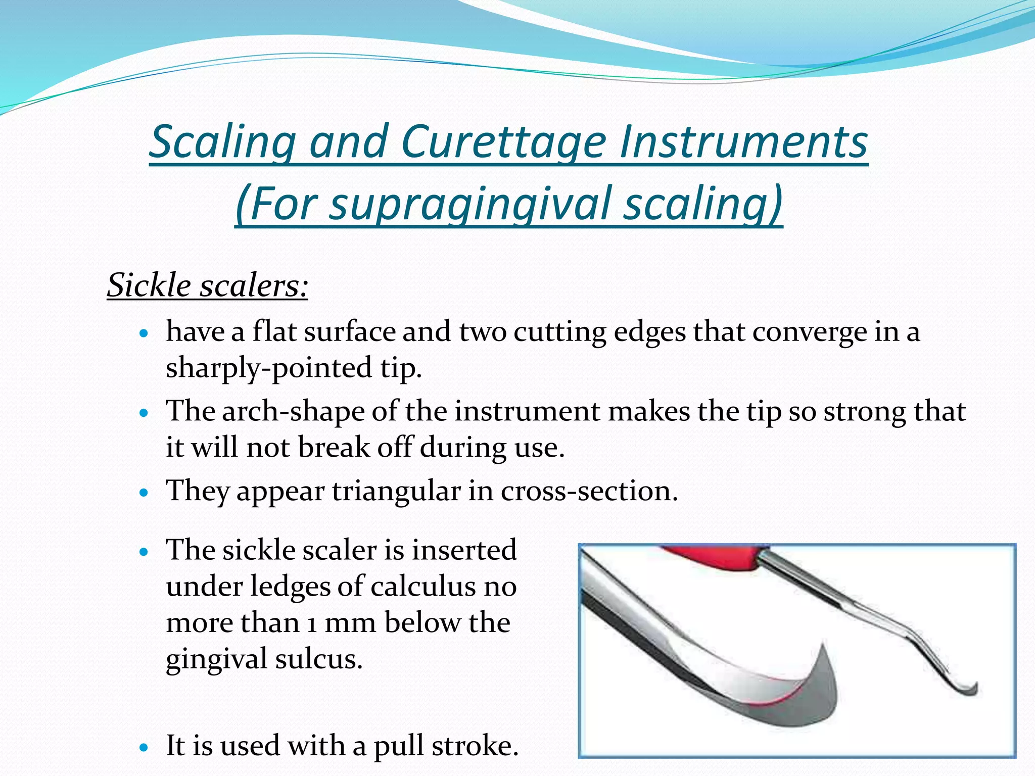 Classification of periodontal instruments PPT