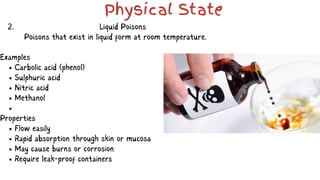 Comprehensive Overview of Poisons: Classification, Toxicity, and ...