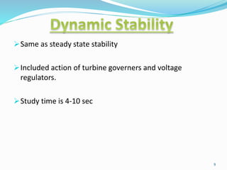 Classification Of Power System Stability | PPTX