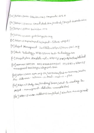 Classification of Project................