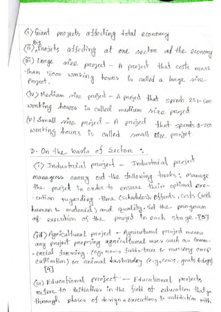 Classification of Project................