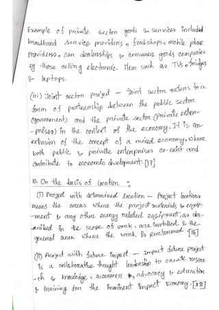 Classification of Project................