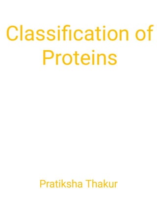 Classification of Proteins 