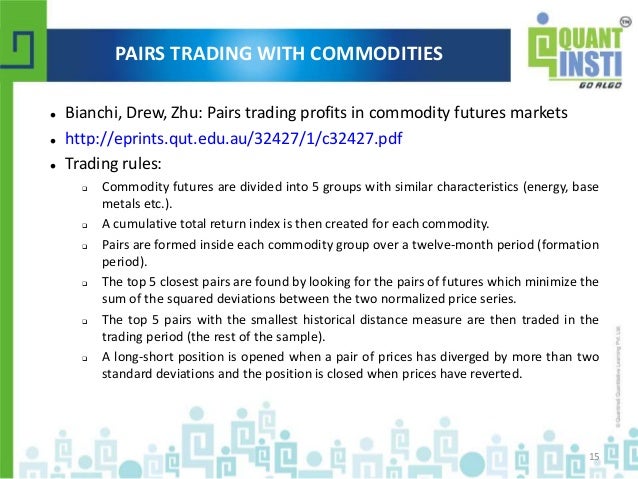Quantitative trading strategies blog