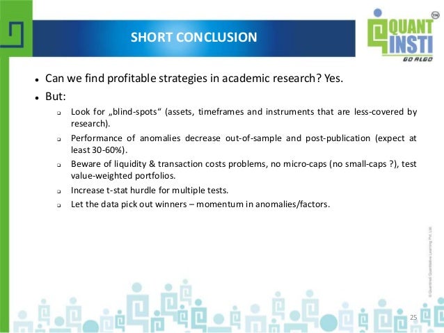 Evaluating trading strategies harvey liu