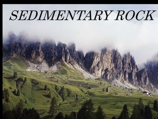 SEDIMENTARY ROCKS
SEDIMENTARY ROCK
 
