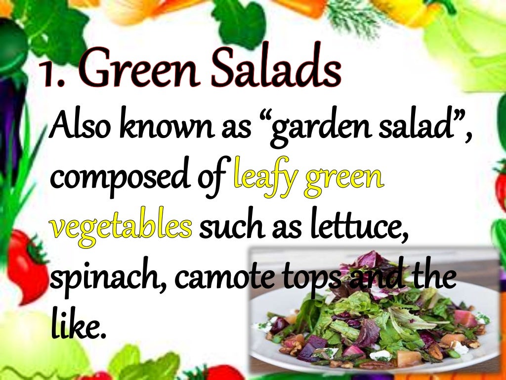 make an essay related to salad