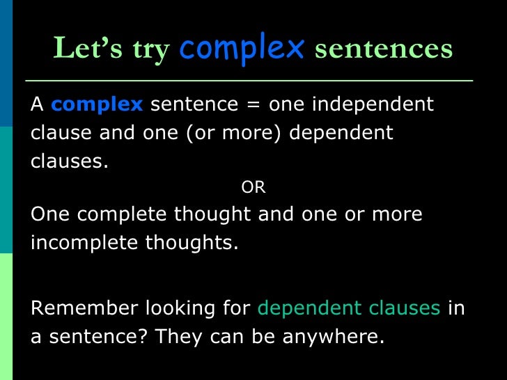 Classification Of Sentences