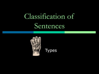 Classification of Sentences Types 
