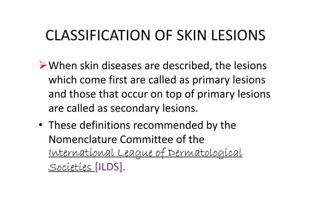 Classification Of Skin Lesions Pdf Ppt