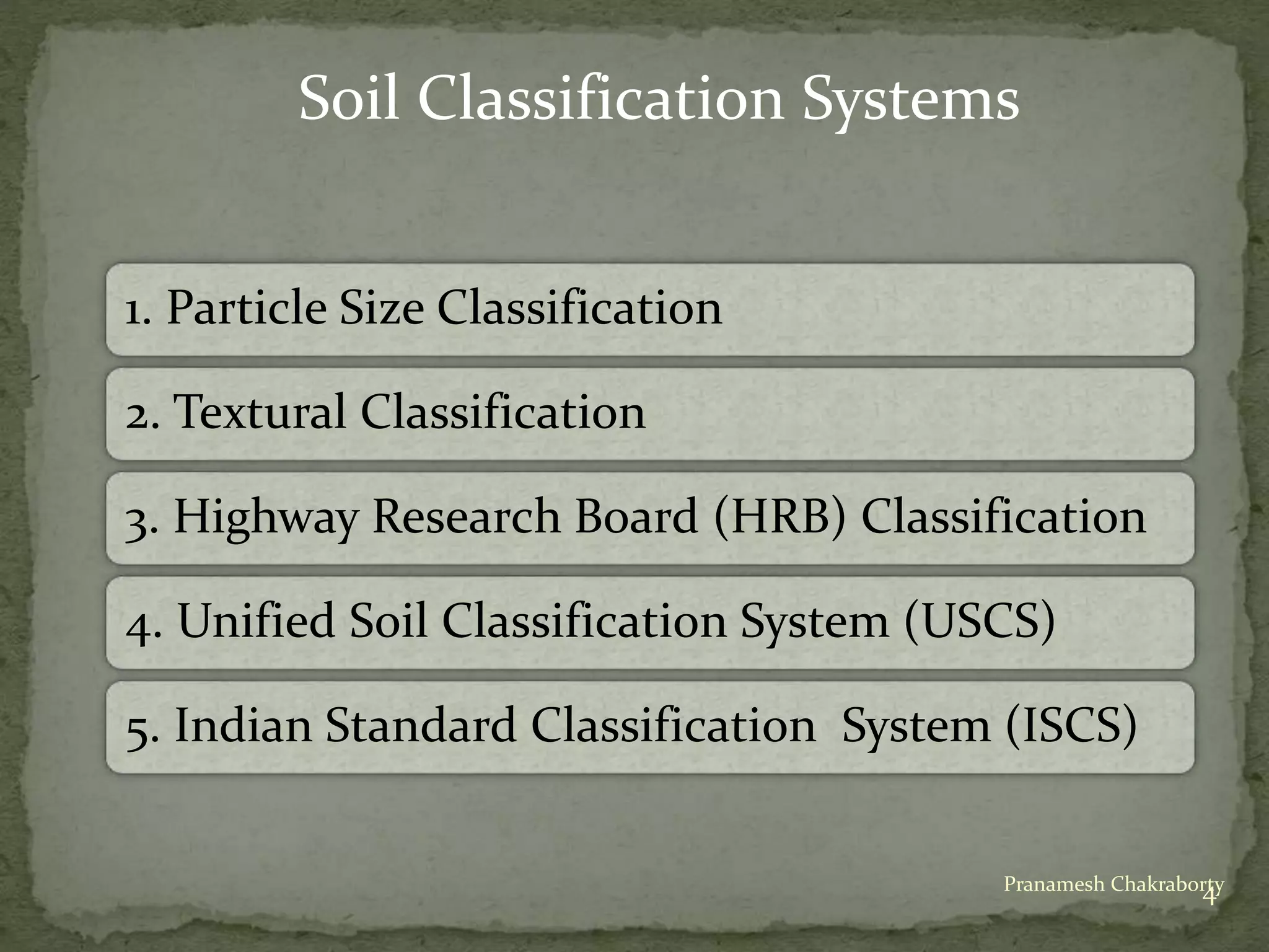Classification of Soil | PPTX