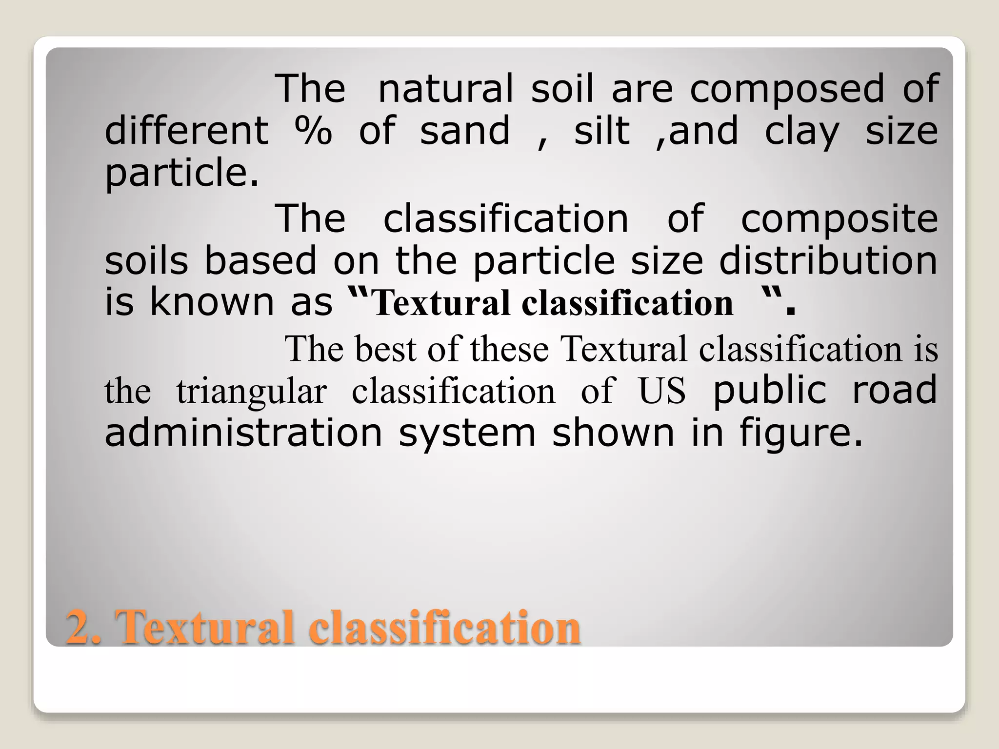 Classification of soils | PPTX