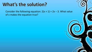 Classification of solutions | PPTX