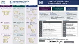 Neck Defect Classification Classification of spinal fracture | PPTX