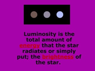 Classification of stars notes w questions | PPT