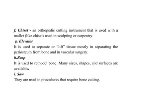 Chisel Sop Classification of surgical instruments.pptx