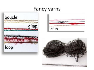 Fancy yarns

 