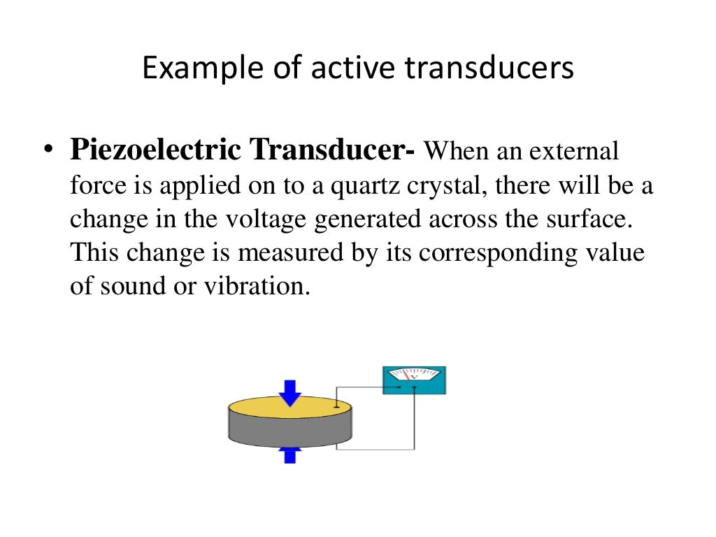 Classification of transducers