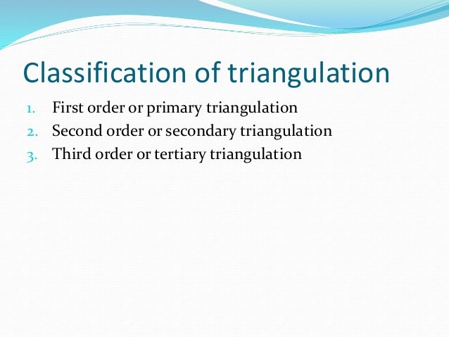 Classification Of Triangulation