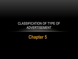 Comprehensive Classification and Types of Advertising Strategies | PPTX