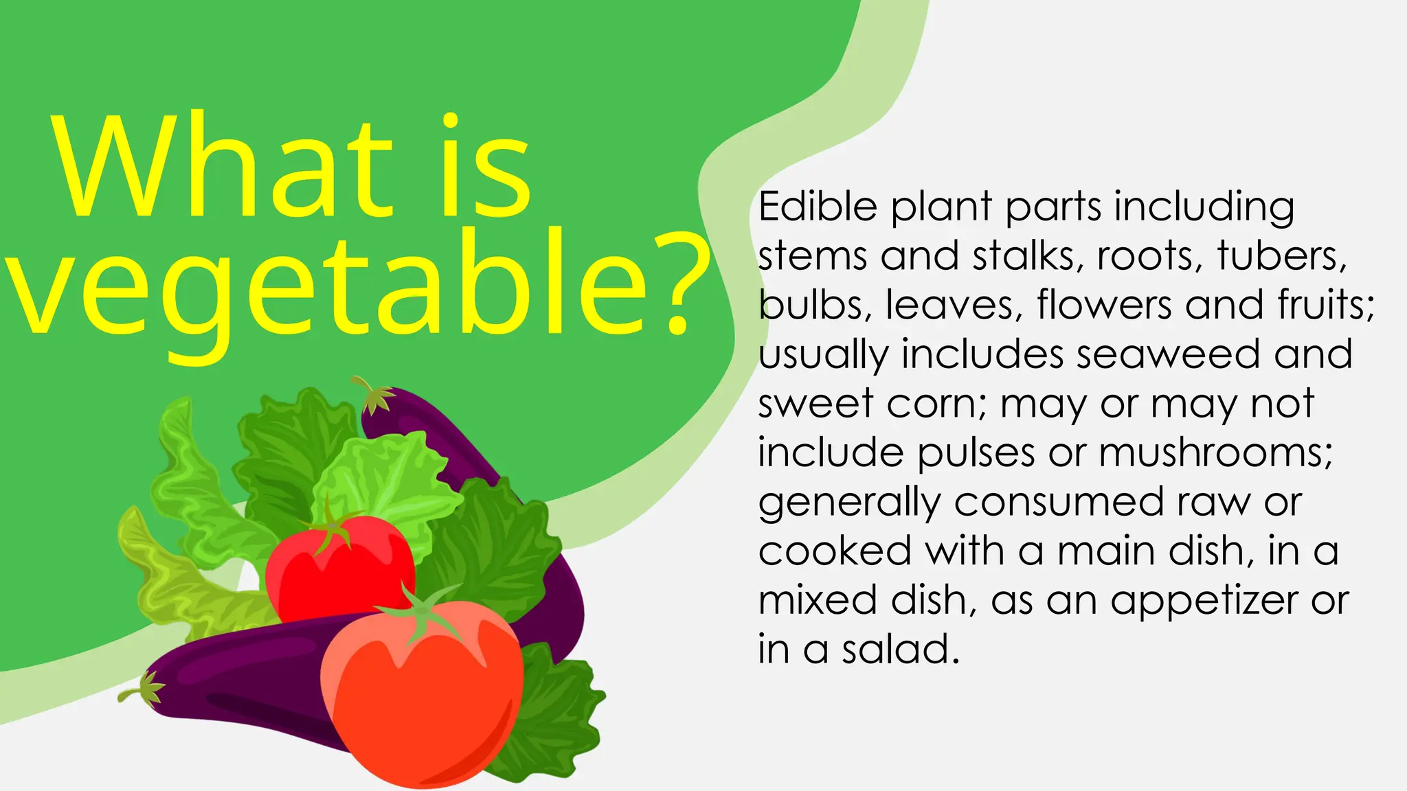 CLASSIFICATION OF VEGETABLES and its characteristics | PPTX