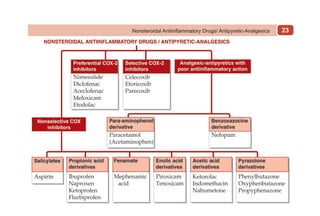 23
Nonsteroidal Antiinflammatory Drugs/ Antipyretic-Analgesics
 