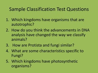 The Classification of Biological Life | PPTX