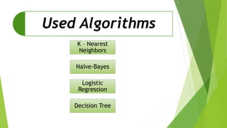 Classification project for artificial intelligence | PPTX