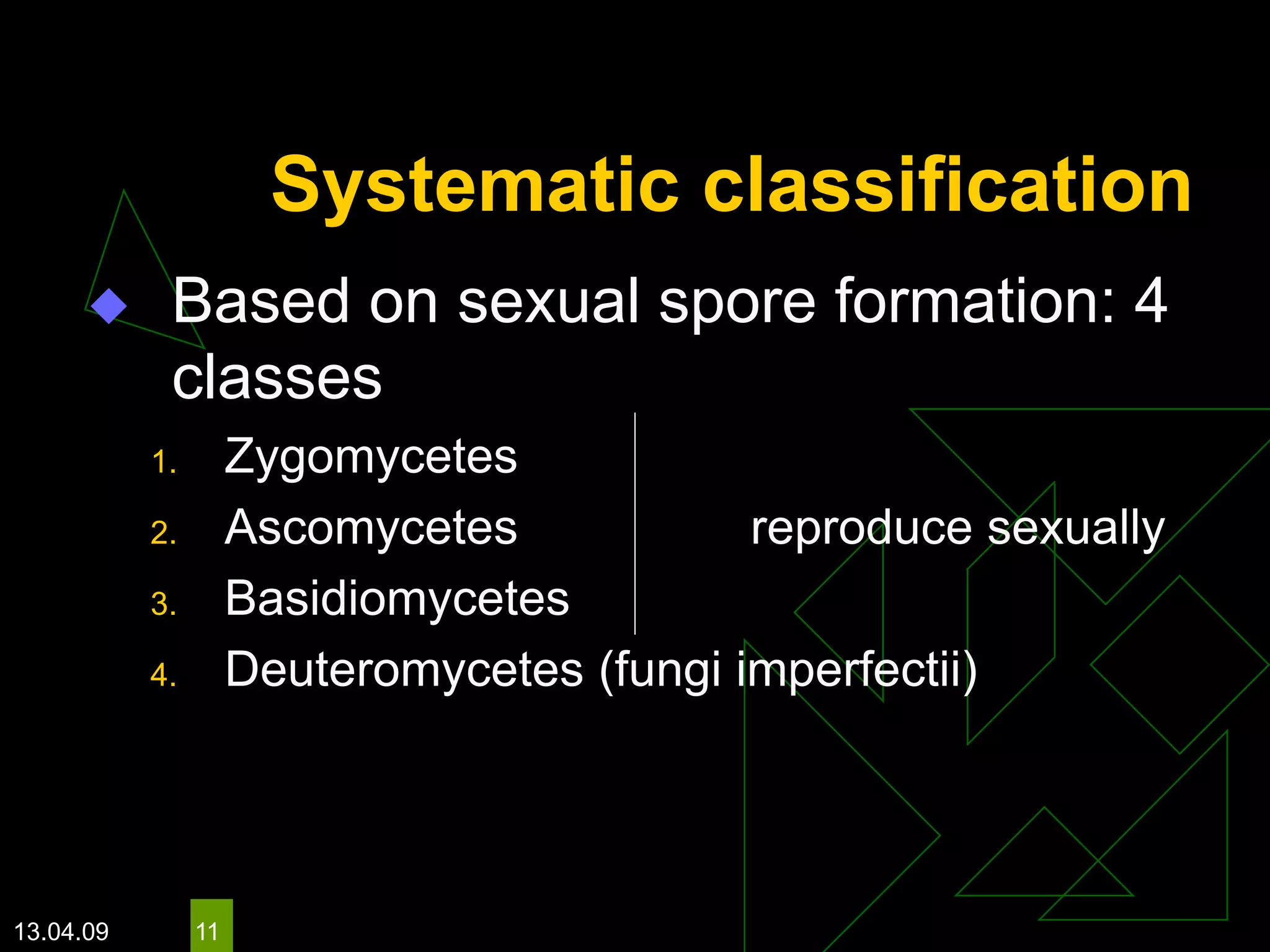 Classification & properties of fungi | PDF