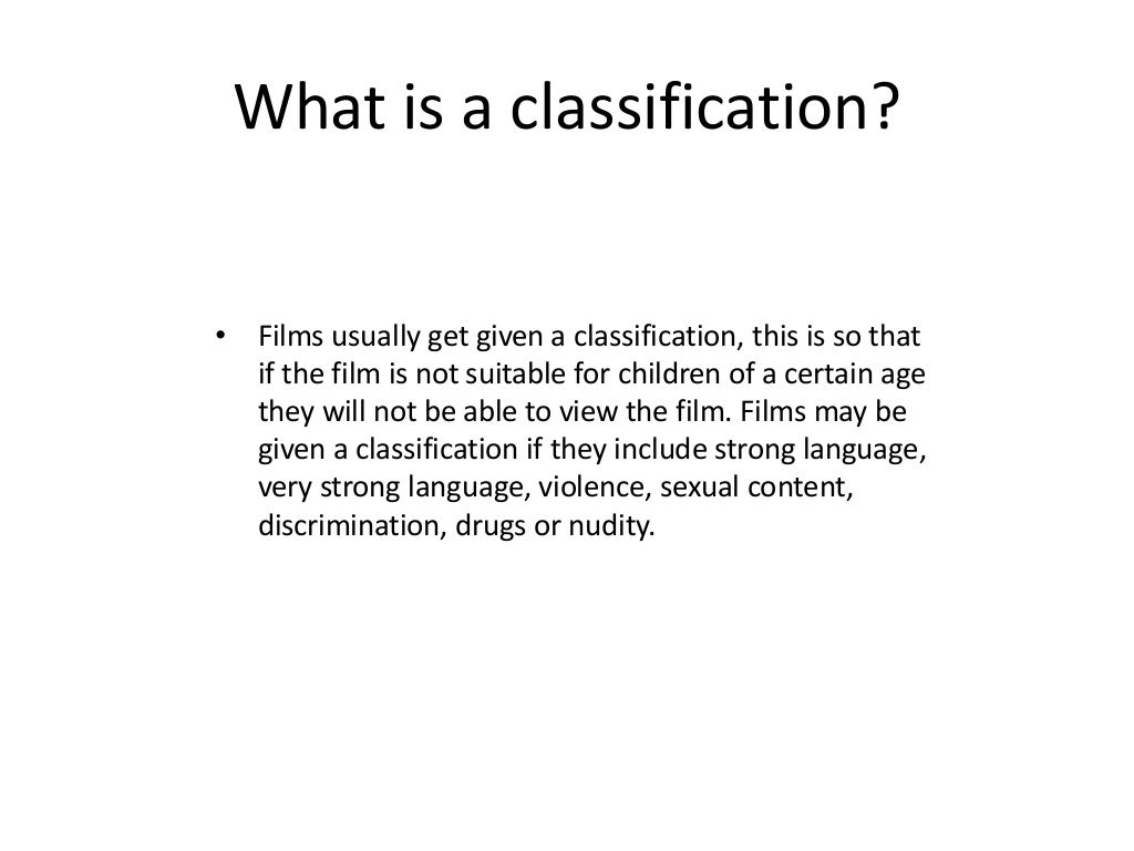 Classifications