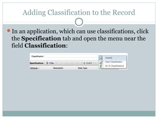 Classifications in IBM Maximo Asset Management | PPT