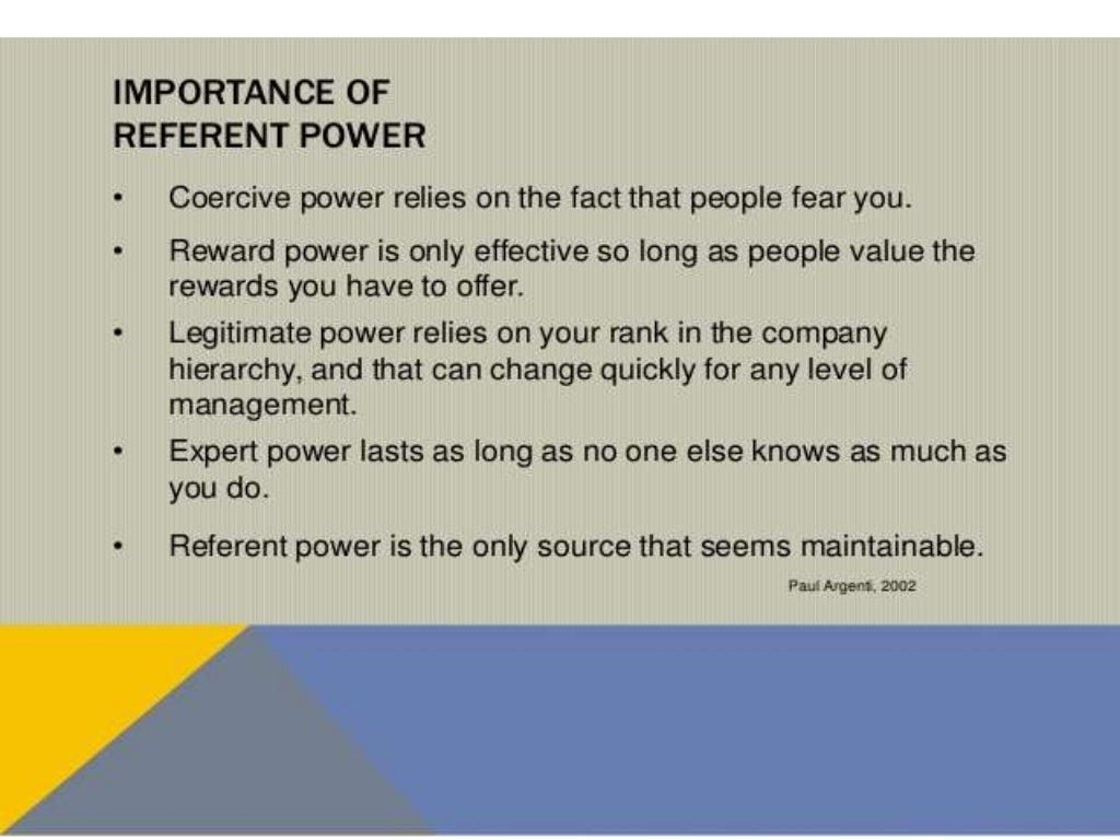 Classifications of power