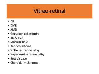 Classification Staging Grading in Ophthalmology | PPTX