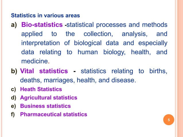 Classification and tabulation of data