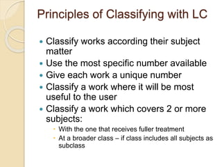 Lc Classification Explain Classification | PPTX