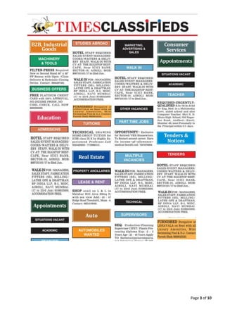 Classified Advertisements NOTES for Compositions | English CBSE XI, XII ...