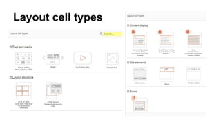 Layout cell types
 