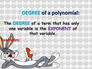 Polynimial is written in desccendingorder, the coefficient of the first term is the leading coefficient.