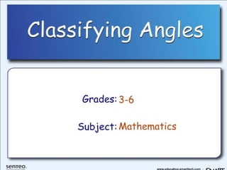 Classifying Angles11 | PPT